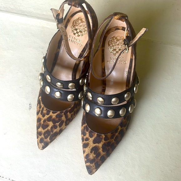 Vince Camuto Shoes - Leopard Print Studded Women's Shoes
